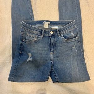 H&M raw end jeans